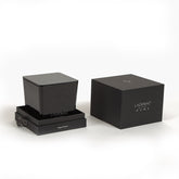 Ladenac Minimal Floral Hesperide Black Square Jar Candle Large